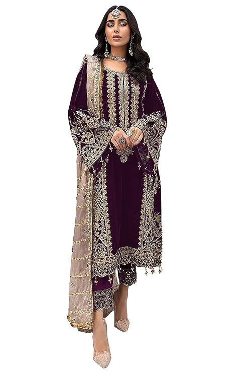 Jeeyofab Women Georgette Pakistani Salwar Suit