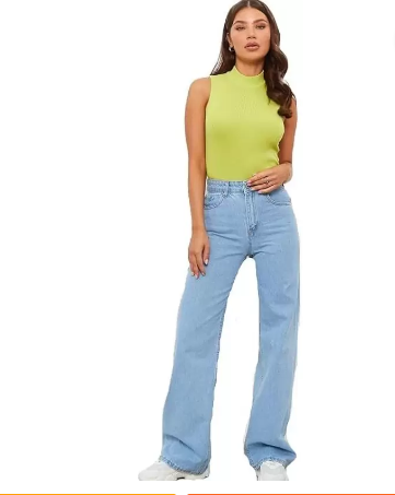 Buy Women Boyfriend Mid Rise Light Blue Jeans Online – Fiorellastore.com